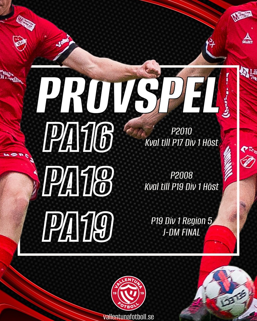 Provspel 2026 (höst)